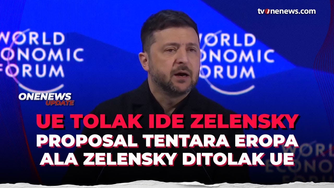 Usulan Pembentukan Tentara Eropa ala Zelensky Ditolak Uni Eropa | OneNews Update
