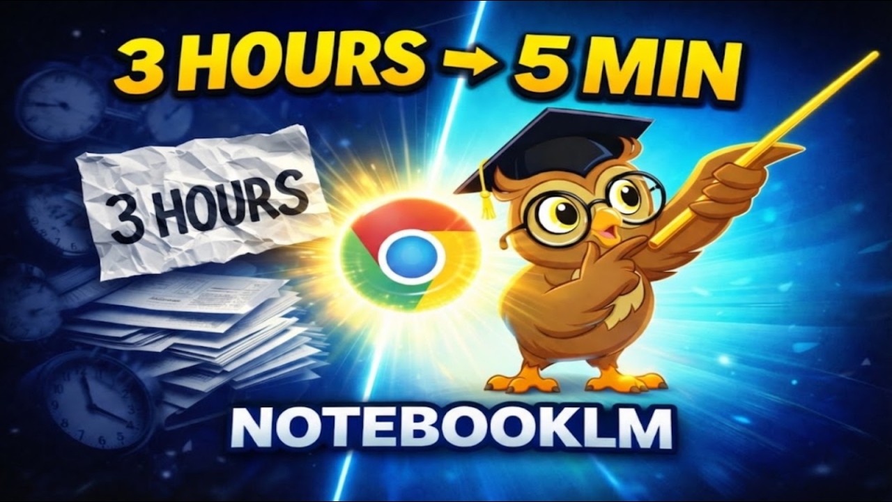 إضافات كروم السحرية: اختصر وقتك في NotebookLM من ساعات لدقائق.