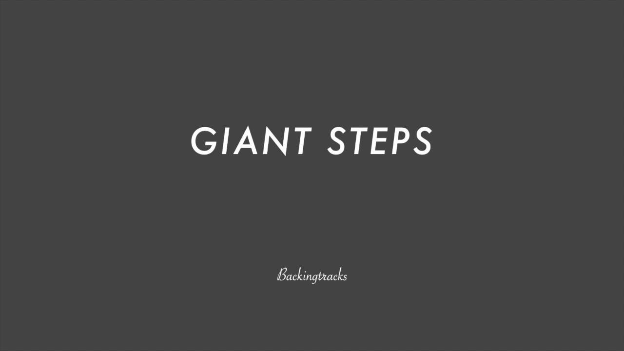 Giant Steps chord progression (slow) (no piano) - Jazz Backing Track Play Along The Real Book