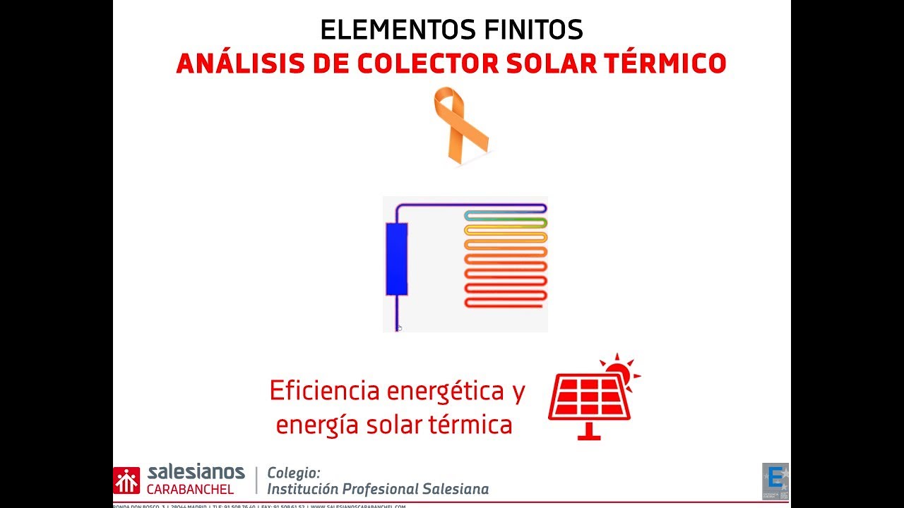 Análisis de colector solar térmico