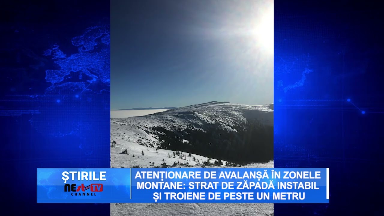Atenționare de avalanșă &icirc;n zonele montane: strat de zăpadă instabil și troiene de peste un metru