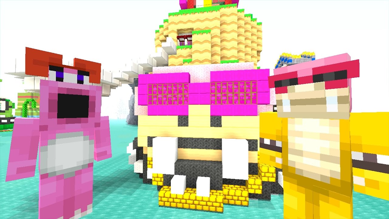 Minecraft Wii U - Super Mario Series - Roy Steals Birdo's Son! [130]