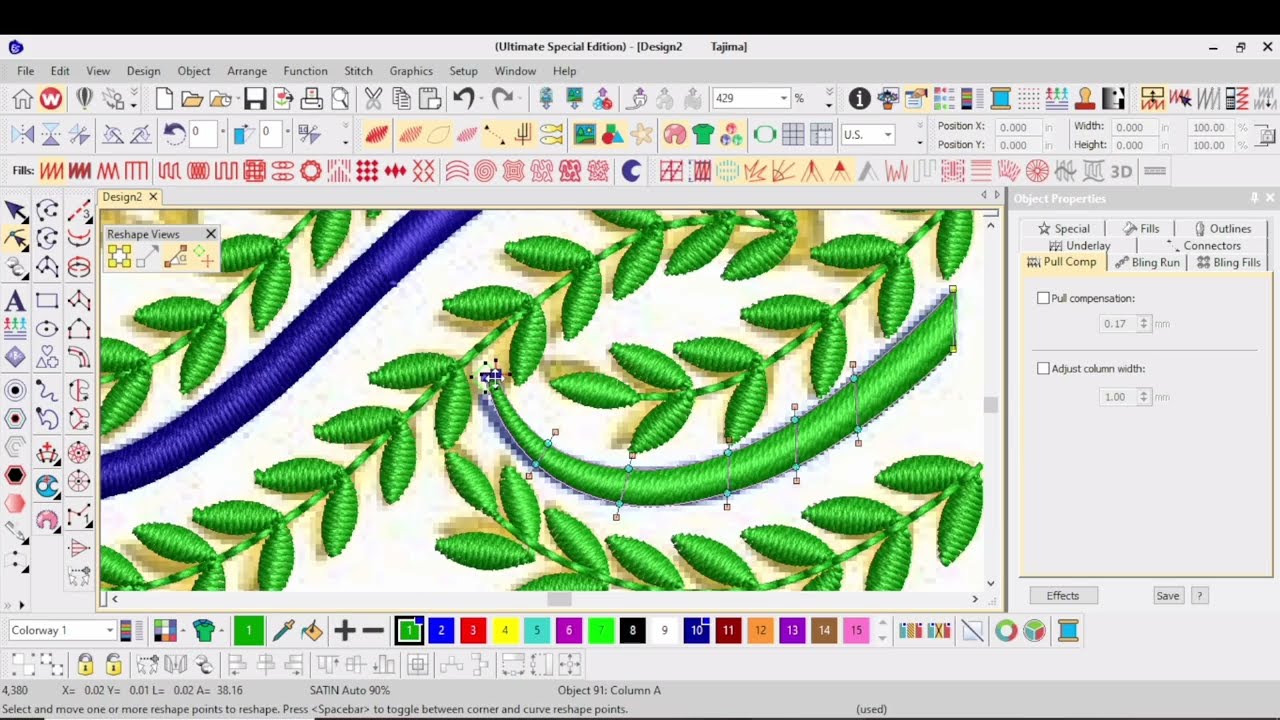 Tatami @ Satin stitch embroidery design || তাতামী এবং সাটিন স্টিচ দিয়ে তৈরী এম্ব্রয়ডারী ডিজাইন