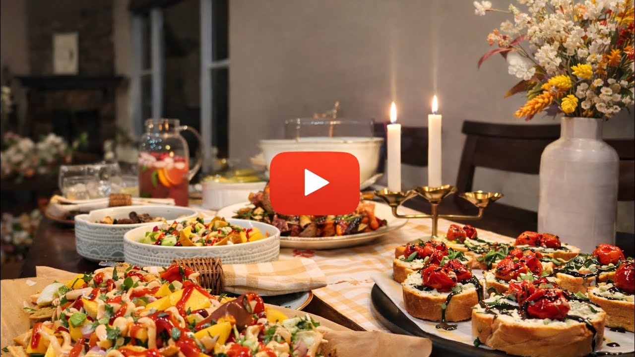 A Cozy Day | Cooking a Special Family Dinner & Kitchen Reset |Bruschetta, Mocktail, appetizer & More