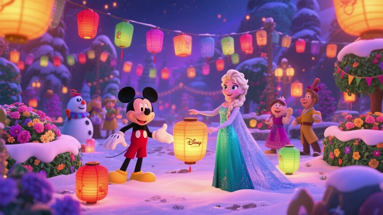 Фестиваль садовых фонариков с Эльзой ❄️👑🏮 | Волшебная детская песня и приключение