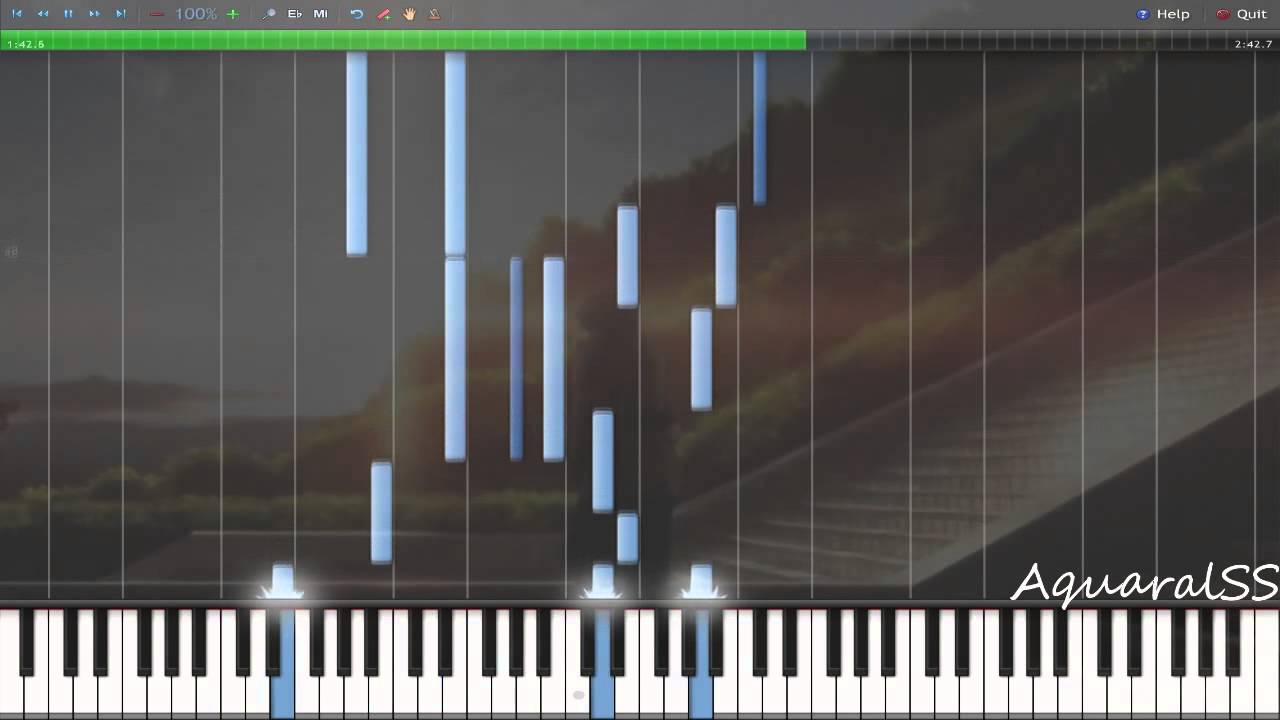 [Synthesia] Angel Beats! - My Precious Treasure (Piano Tutorial + DPS)
