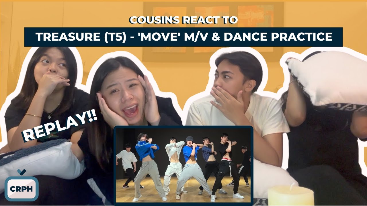 COUSINS REACT TO TREASURE (T5) - 'Move' M/V & Dance Practice
