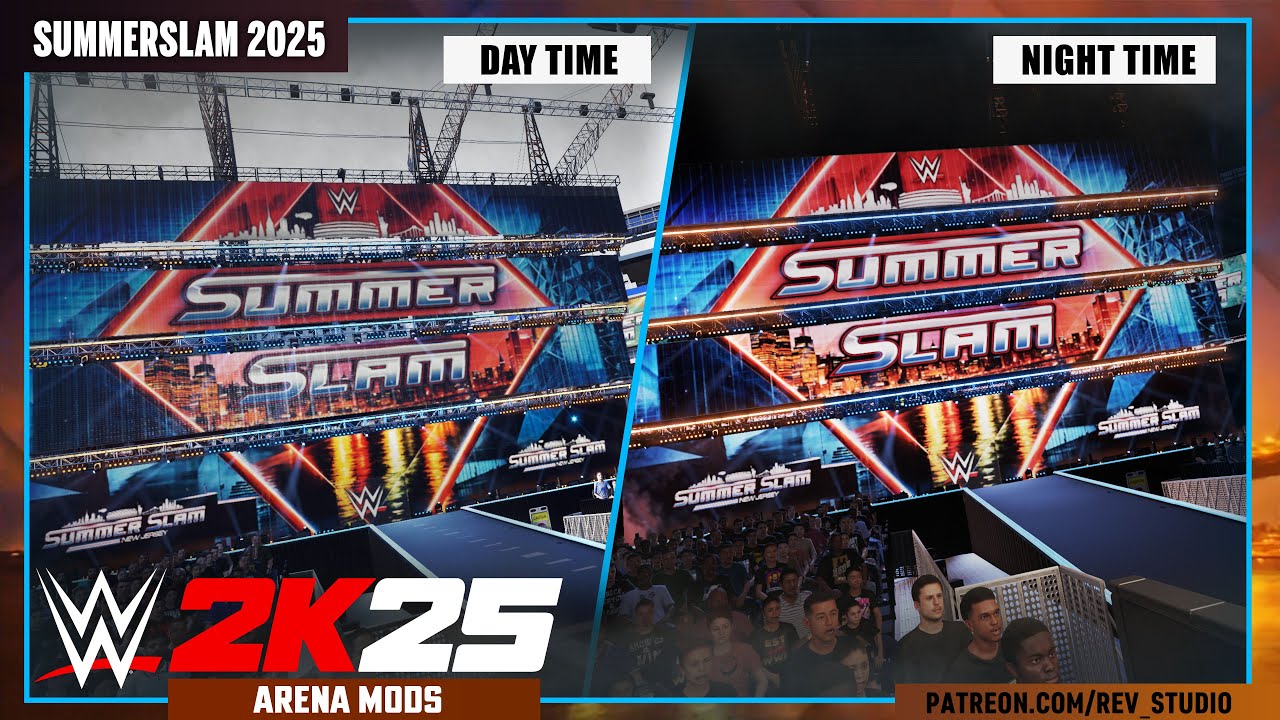 WWE 2K25 : Summerslam 2025 from Metlife Stadium | ARENA MODS