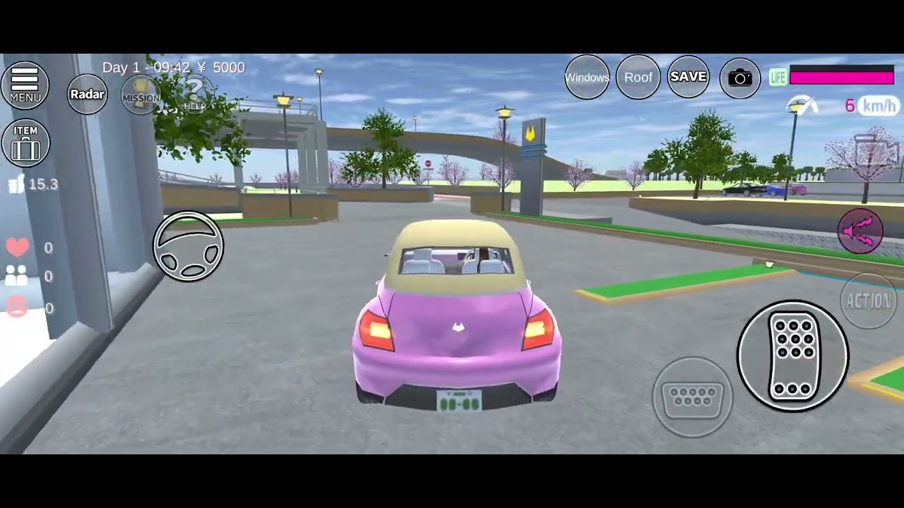 Sakura school simulator Rina Tamaki & car's 