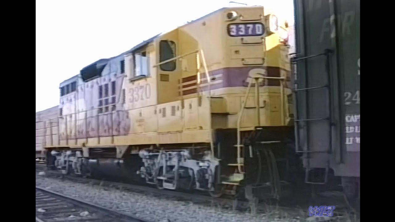 Southern Pacific SDP45s & GP9Rs at Anaheim 1987