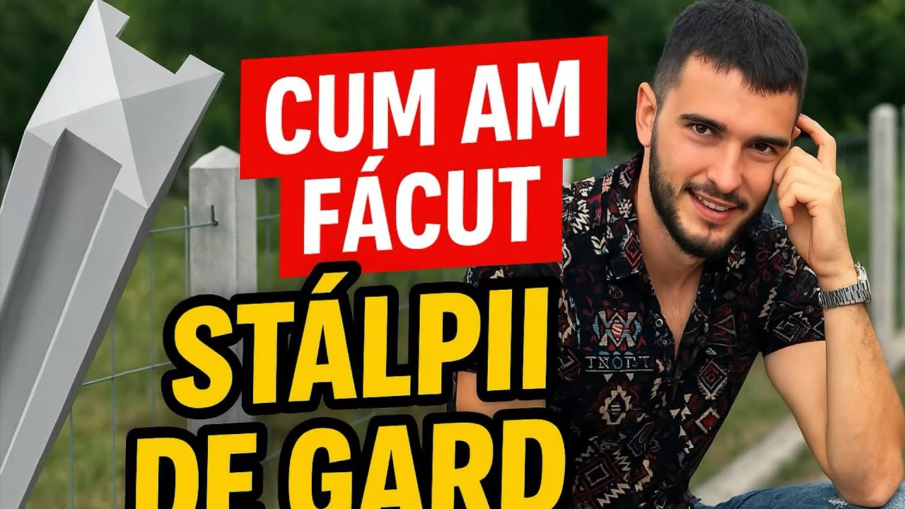 Cum fac stâlpi pentru gard – de la armătură la decofrare