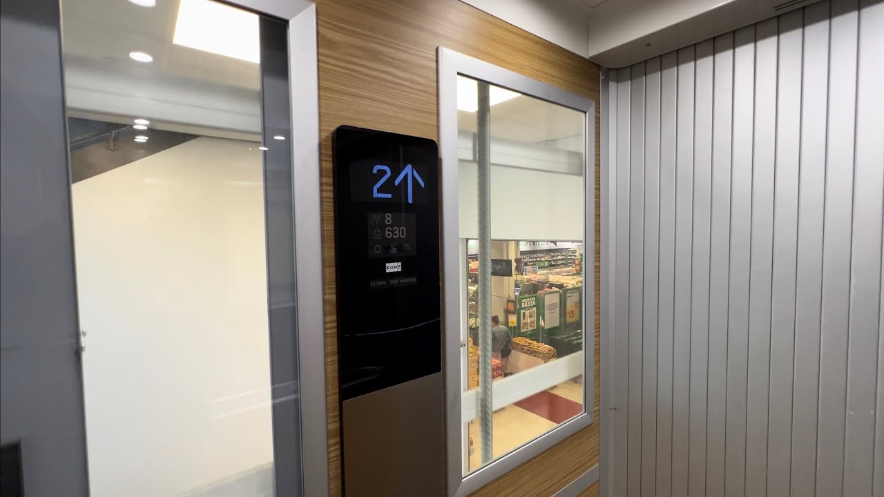 2020 KONE ProSpace Belt Driven Elevator @ Centralhuset, Uppsala, Sweden.