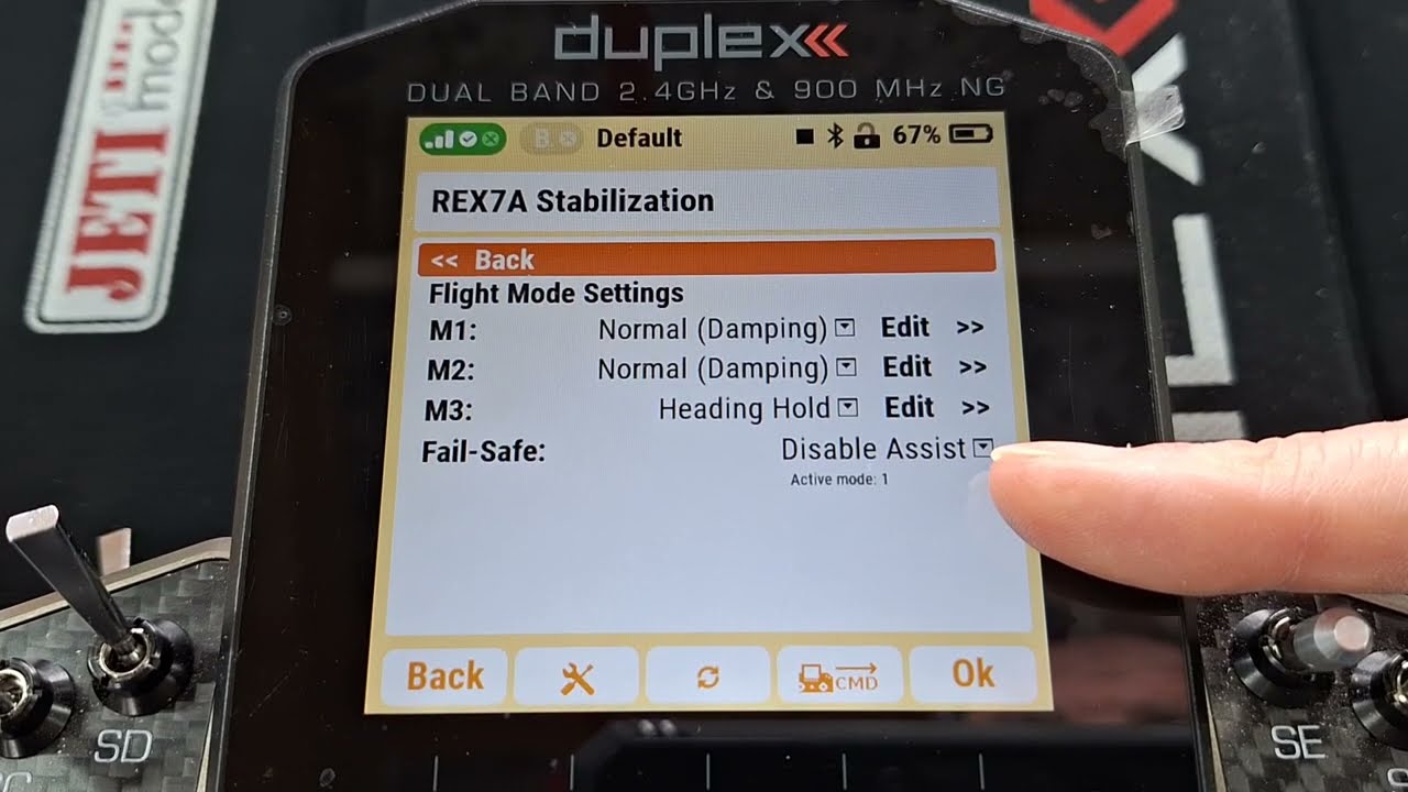 Jeti - Assist nose leg steering modes