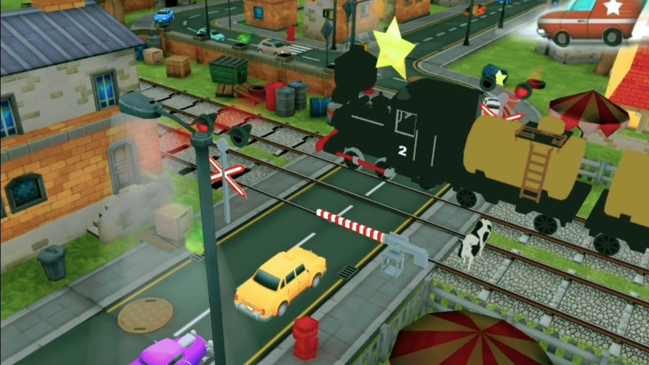 Railroad Crossing Train Simulator #10 Easy Mode-Level 3 (Perlintasan Kereta Api) - Android Gameplay