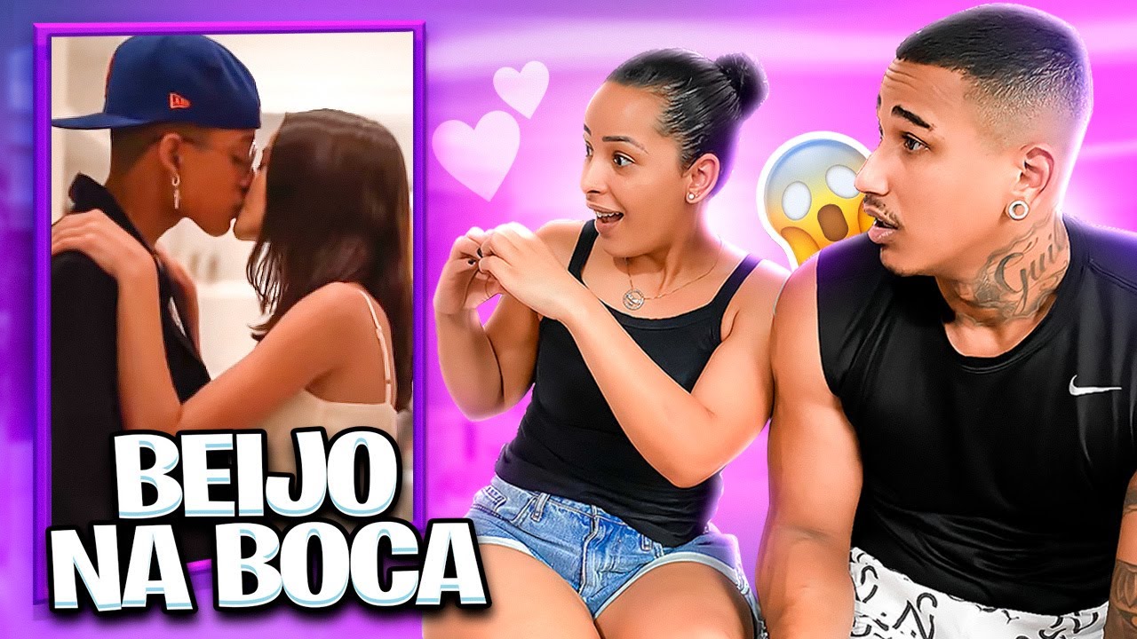 MEUS PAIS REAGINDO EU BEIJANDO A MILLENA MAIA!!!