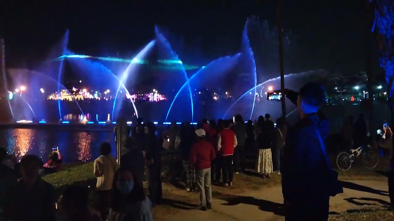 岡山 河堤公園 水舞