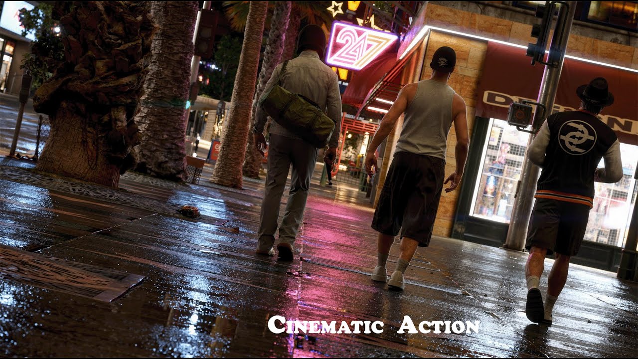 Cinematic Action  GTA V  [4K]