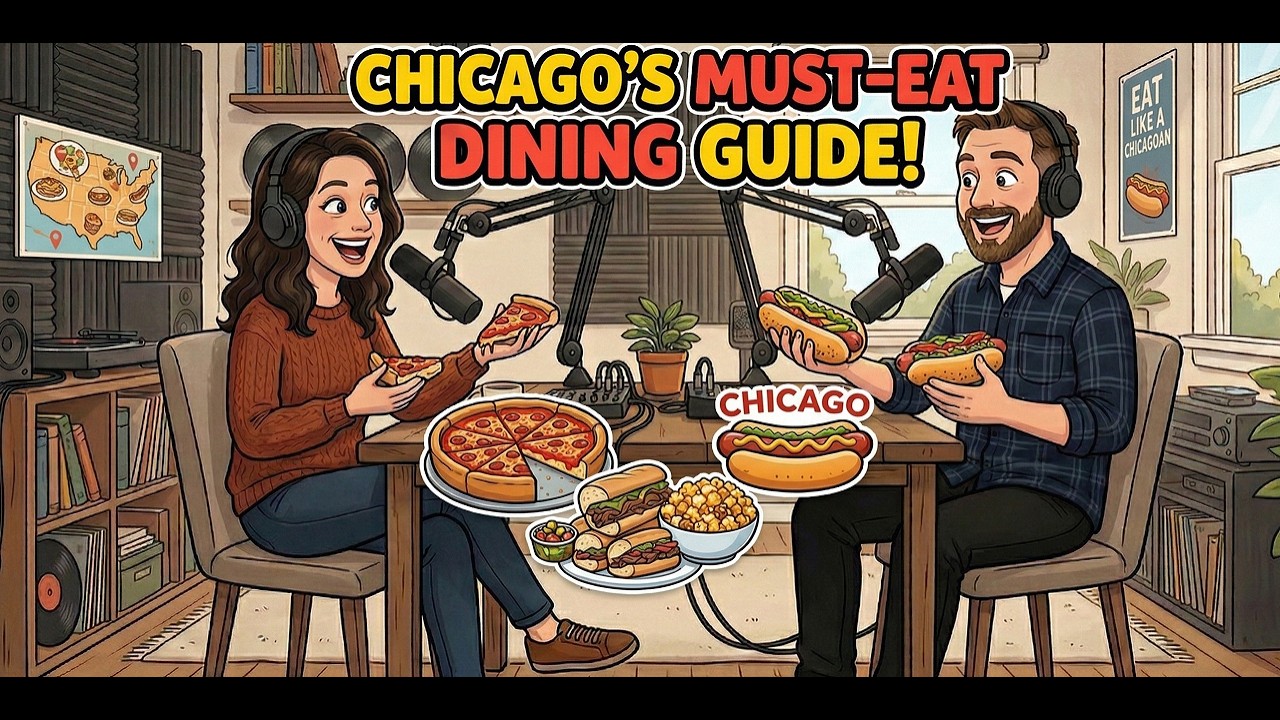 English Listening Practice – Dining & Food in Chicago | Real American Conversation