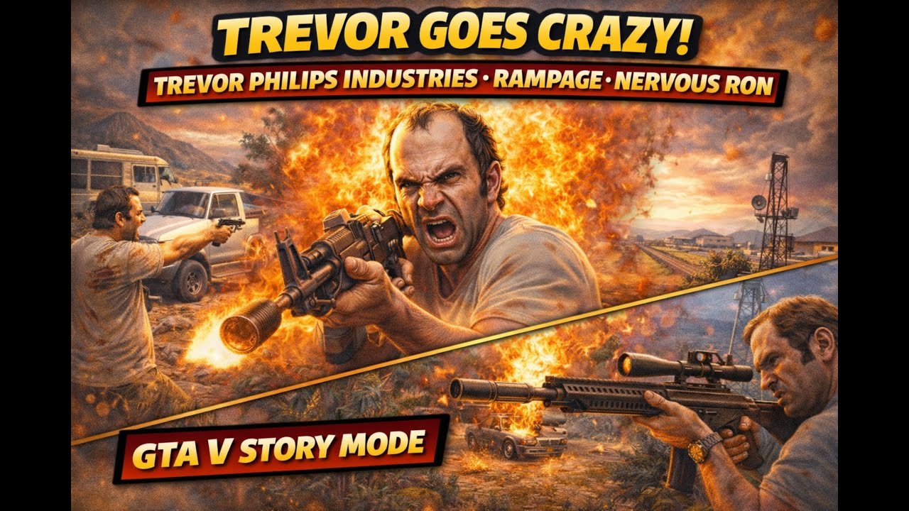 👉 GTA V Story Mode – Trevor Goes Crazy! (Trevor Philips Industries, Rampage & Nervous Ron)
