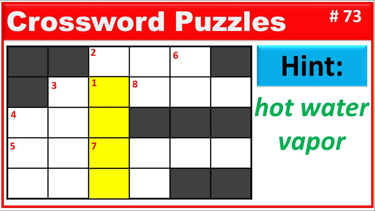 Crossword Puzzles #73🤔 crossword puzzle with answer