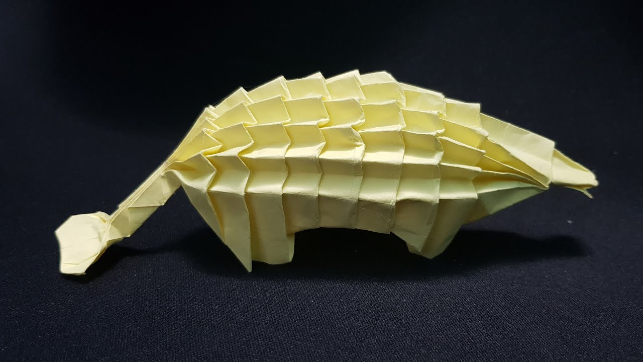 ORIGAMI - Gấp Khủng Long Ankylosaurus || Origami Ankylosaurus Tutorial