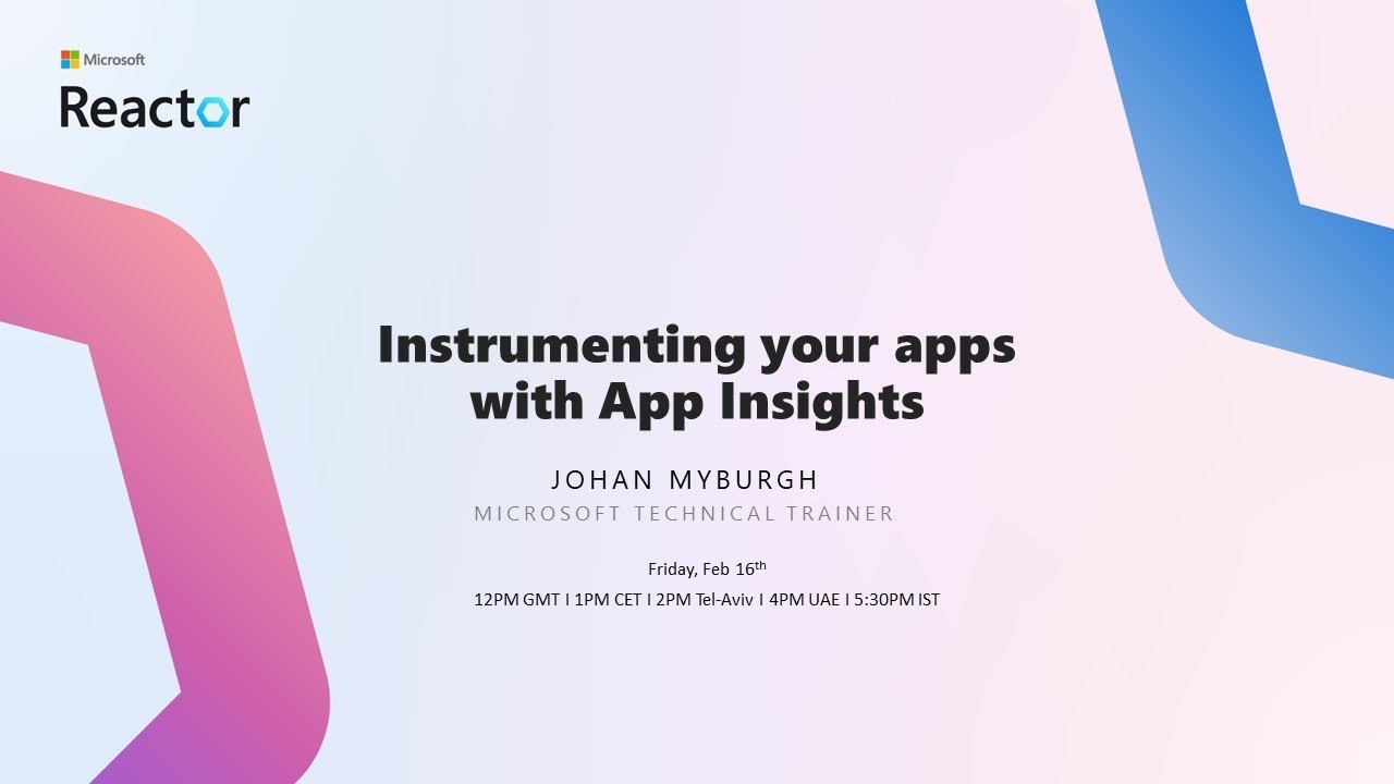Instrumenting your apps with App Insights