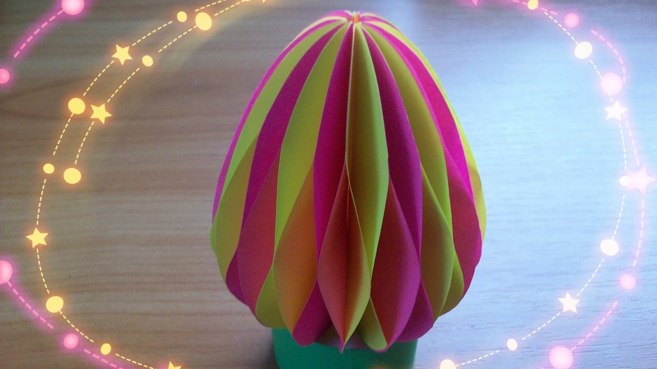 DIY Handmade Crafts and Gifts/ How to Make 3D Paper Easter Eggs