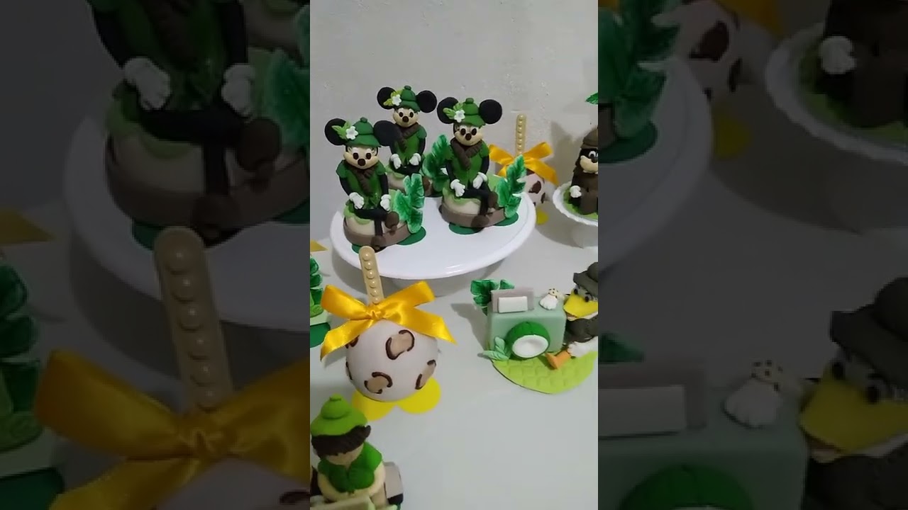 doces safari do Mickey e sua turma