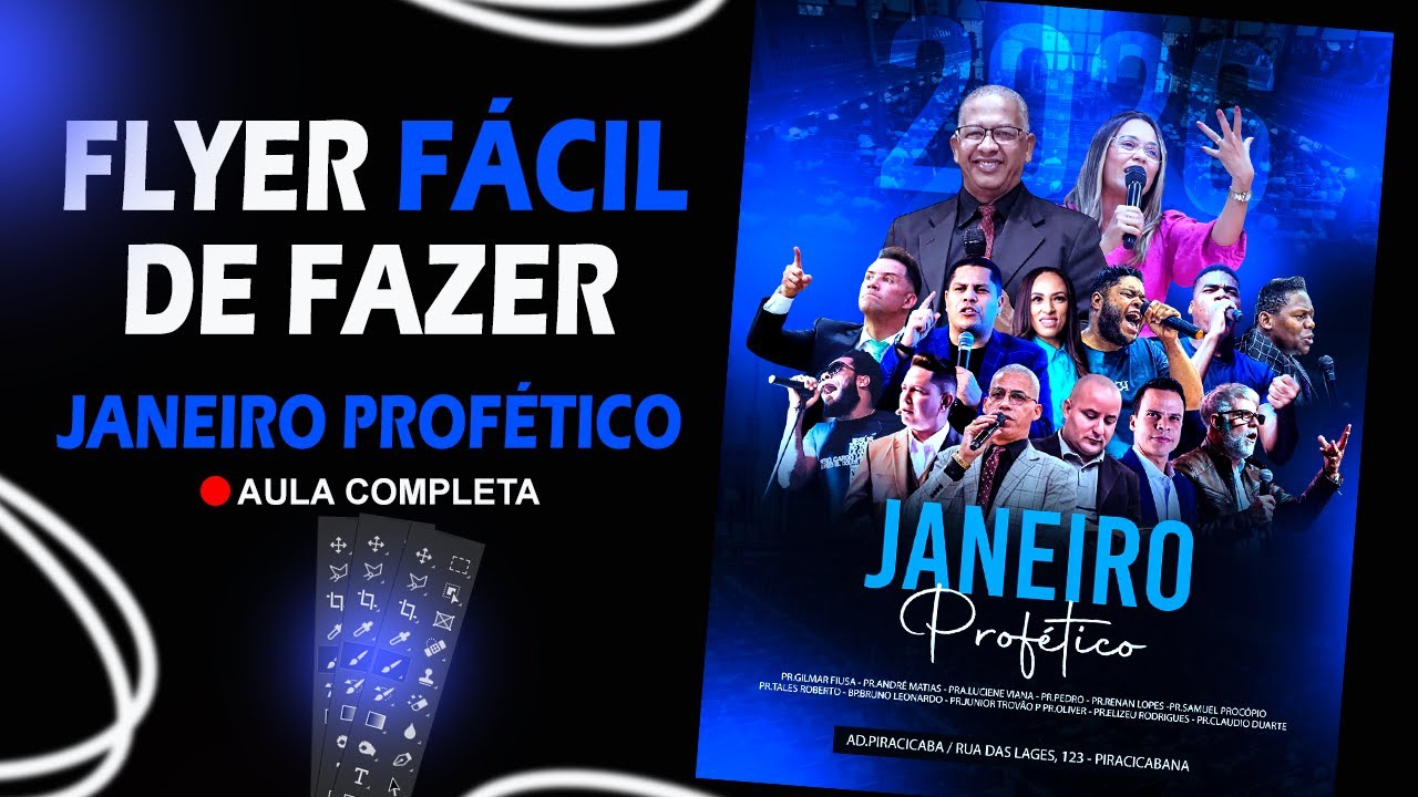 COMO FAZER FLYER GOSPEL NO PHOTOSHOP (JANEIRO PROFÉTICO)