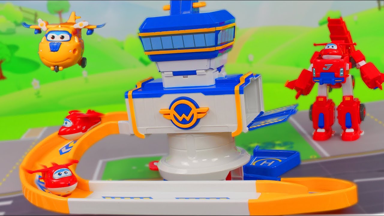 SUPER WINGS Spielzeuge deutsch: Mehr Spielzeug, Transform Feuerwehrmann Jett & Donnie Spielzeugautos