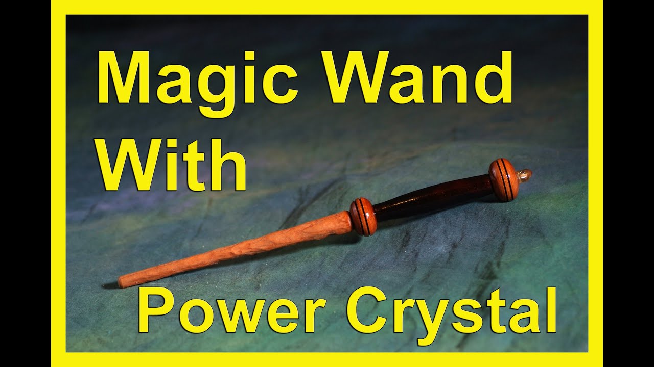Magic Wand With Power Crystal by Dean's Woodworking. #woodturning