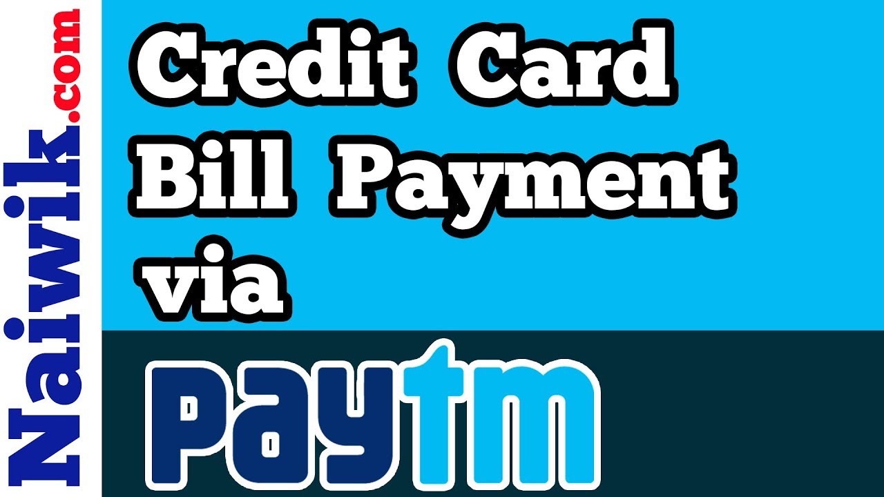 Visa Credit Card Bill Payment in Paytm app
