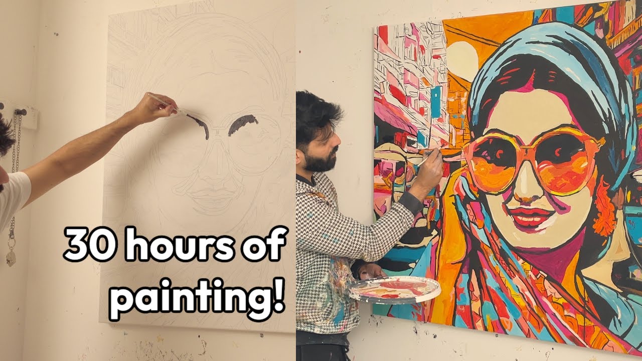 I PAINTED a Face in 30 Hours with Oil Painting!