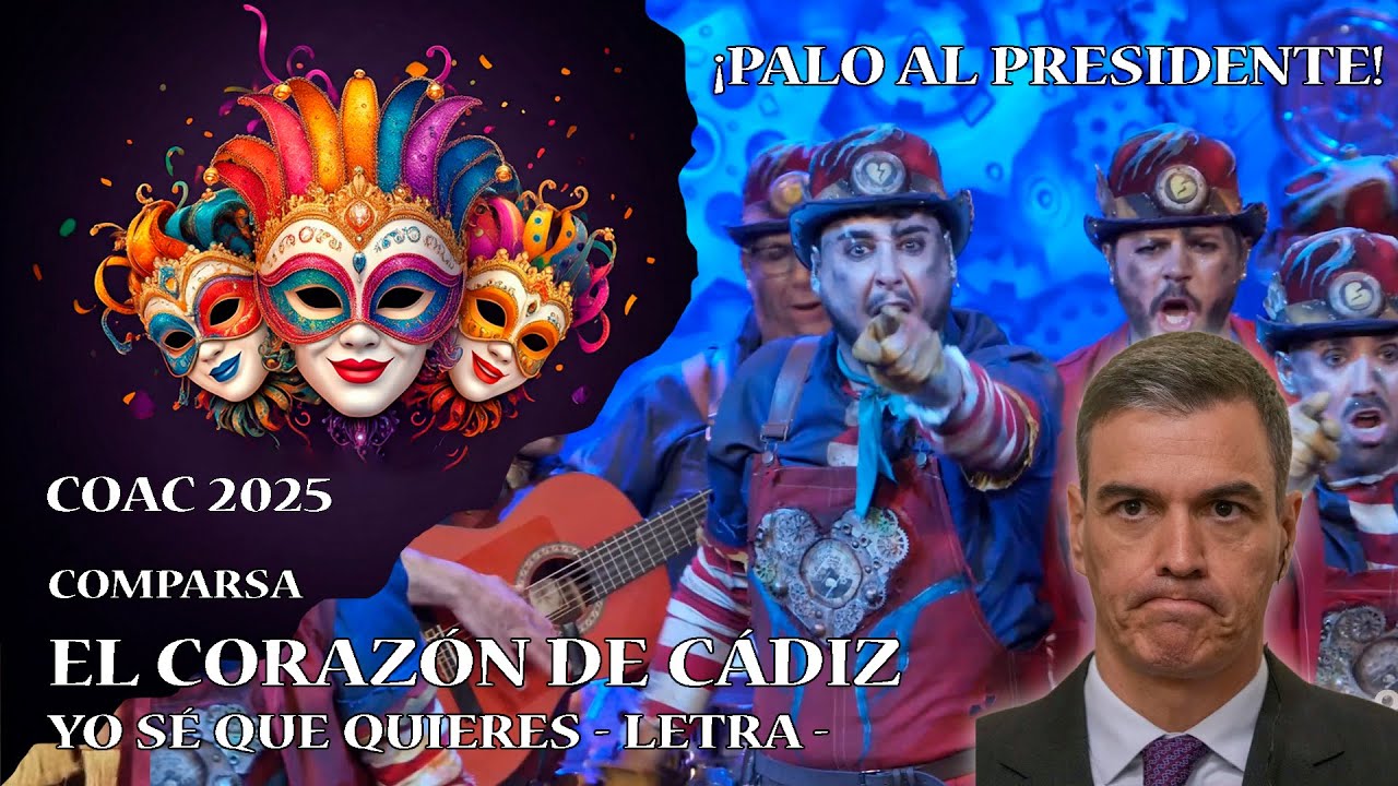 &iexcl;Palo al Presidente! Pasodoble 'El coraz&oacute;n de C&aacute;diz' Comparsa - COAC 2025 (Cuartos) - LETRA