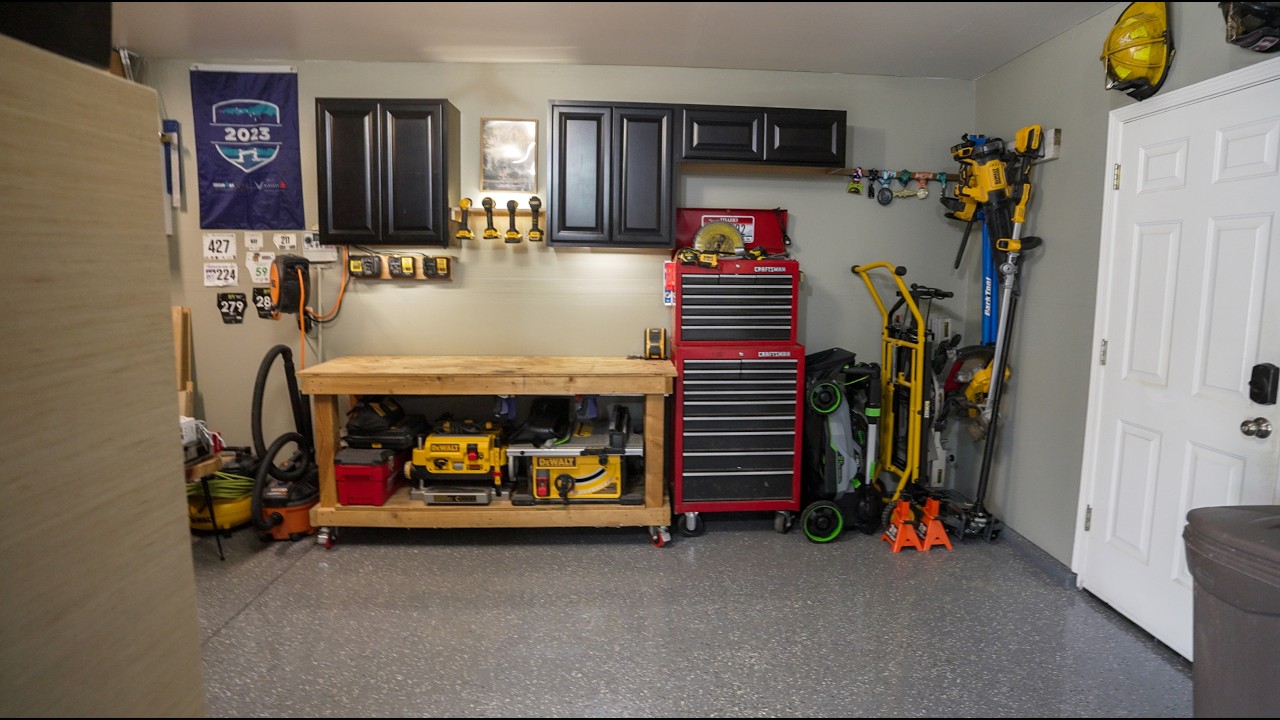 DIY Garage Transformation (Shelving + Epoxy Floors)