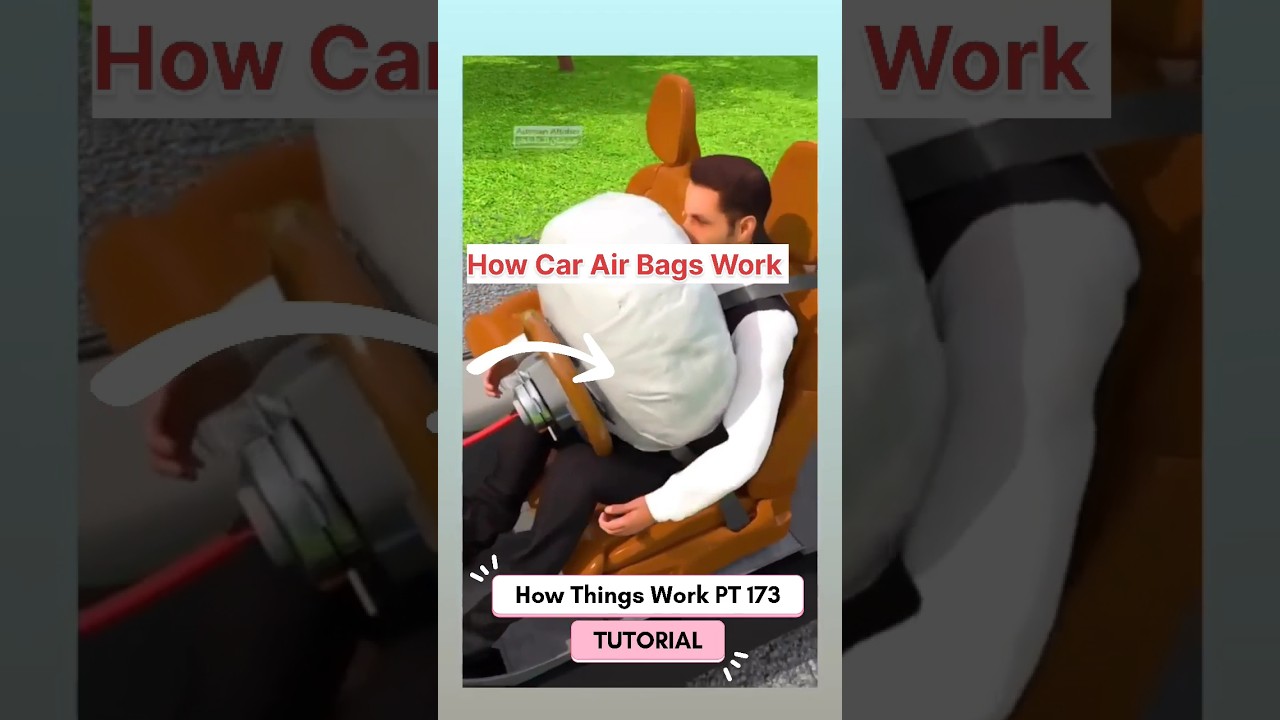How Car Air Bags Work pt 173 safety first #safedrive # #airbags #drive #shorts #foryou #yt