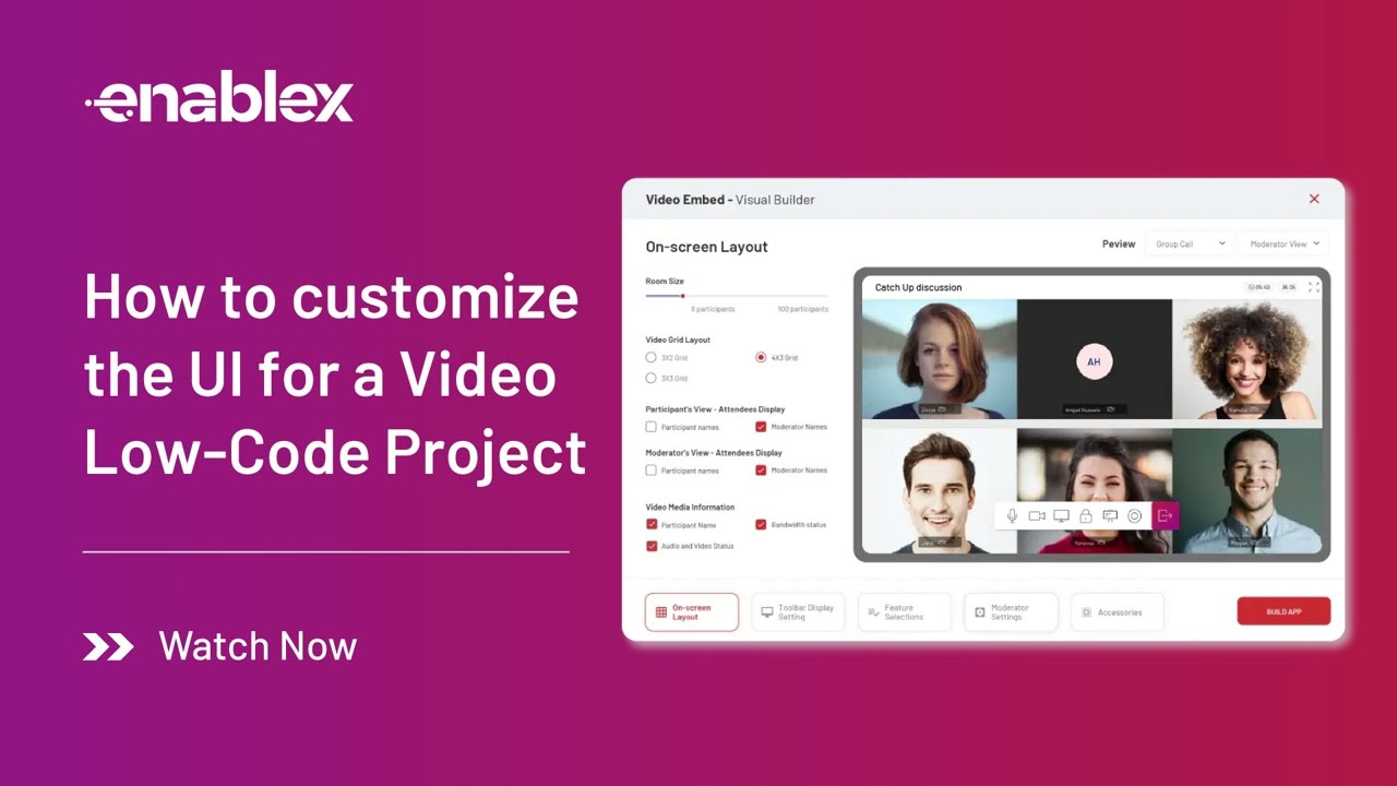 Customize Your Video Call UI in Minutes | Drag-and-Drop Low-Code Builder