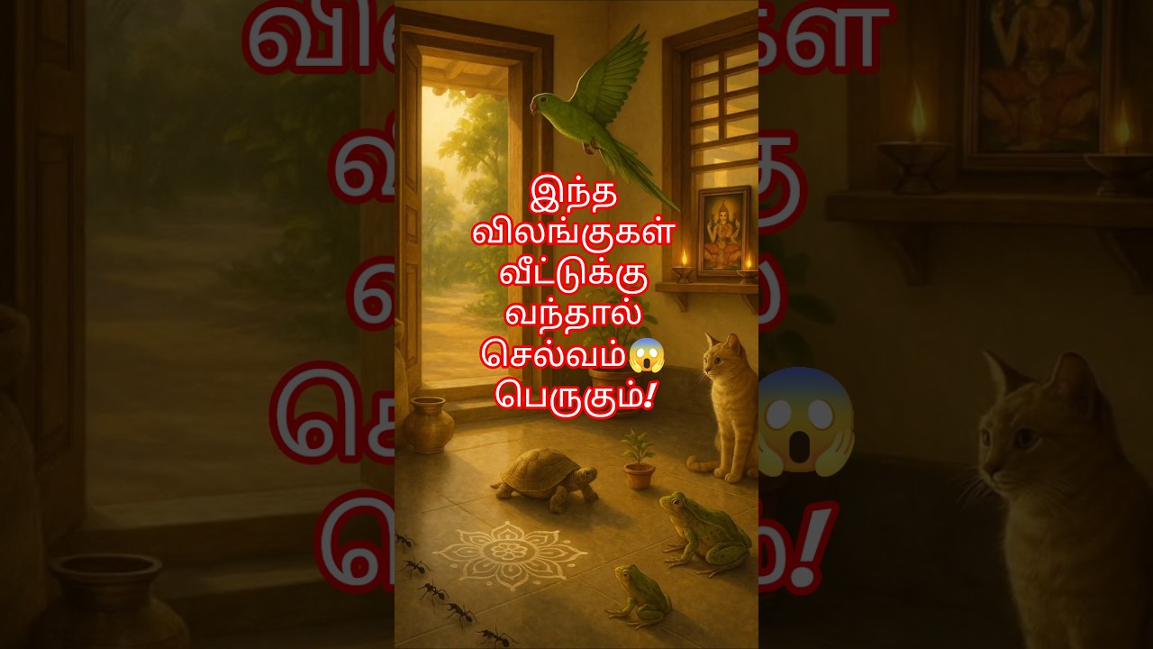 இந்த விலங்குகள் வீட்டுக்கு வந்தால் செல்வம் பெருகும்! | Vastu Tips Tamil | Lucky Signs Home #tamil