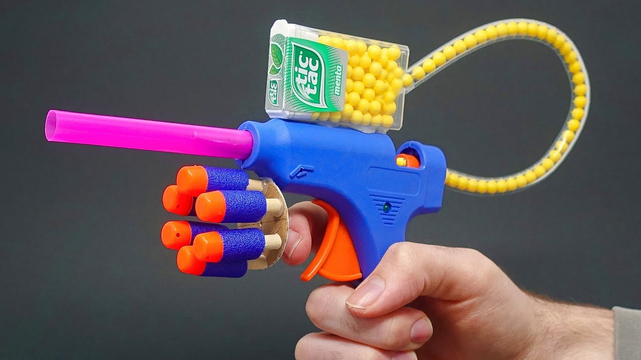 Construyo una LANZADORA de DARDOS NERF CASERA 🔥🔫