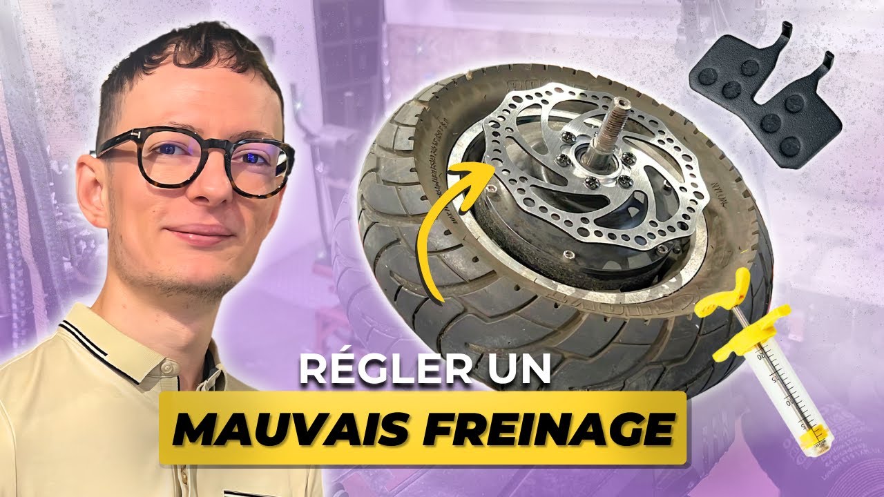 CHANGER un DISQUE de FREIN, des PLAQUETTES et PURGER les FREINS sur une TROTTINETTE [TUTO COMPLET]