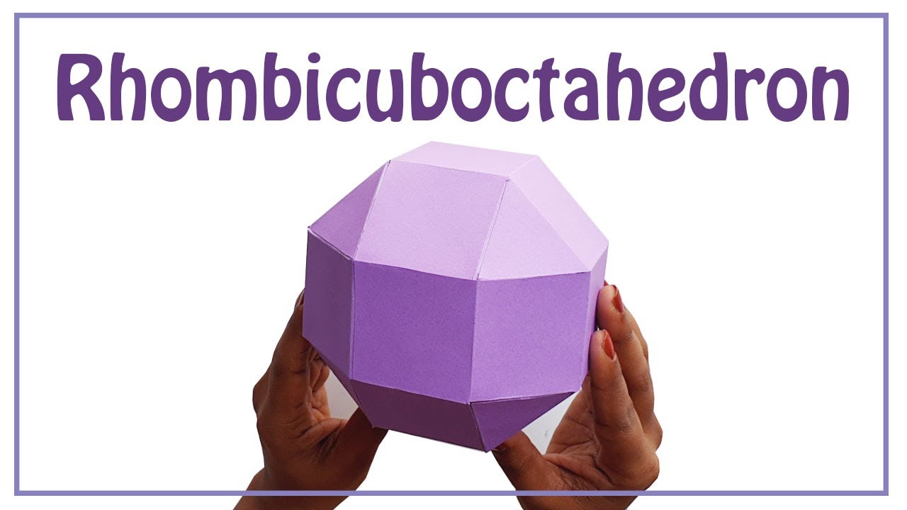 How To make a Rhombicuboctahedron | Archimedean solid