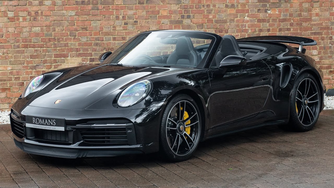 2020 Porsche 911 (992) Turbo S Cabriolet - Jet Black - Walkaround & Interior [4K]