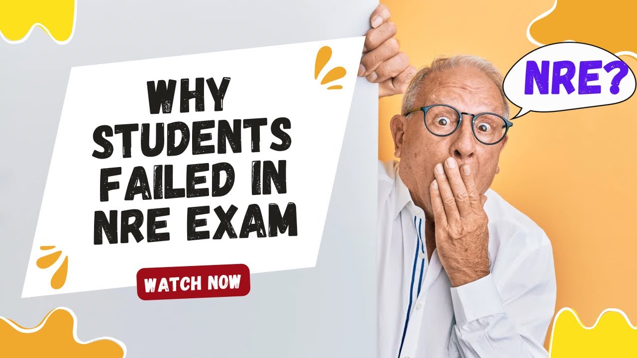 Why most of the students fail in NRE exam/4 main reasons/How to improve your mistakes 