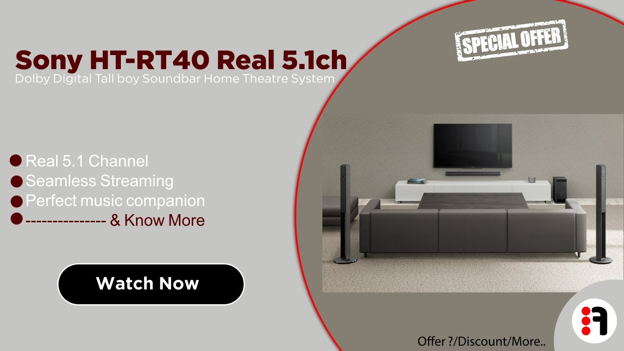 Sony HT RT40  Review, Tall boy Soundbar Home Theatre System @ Best price in India