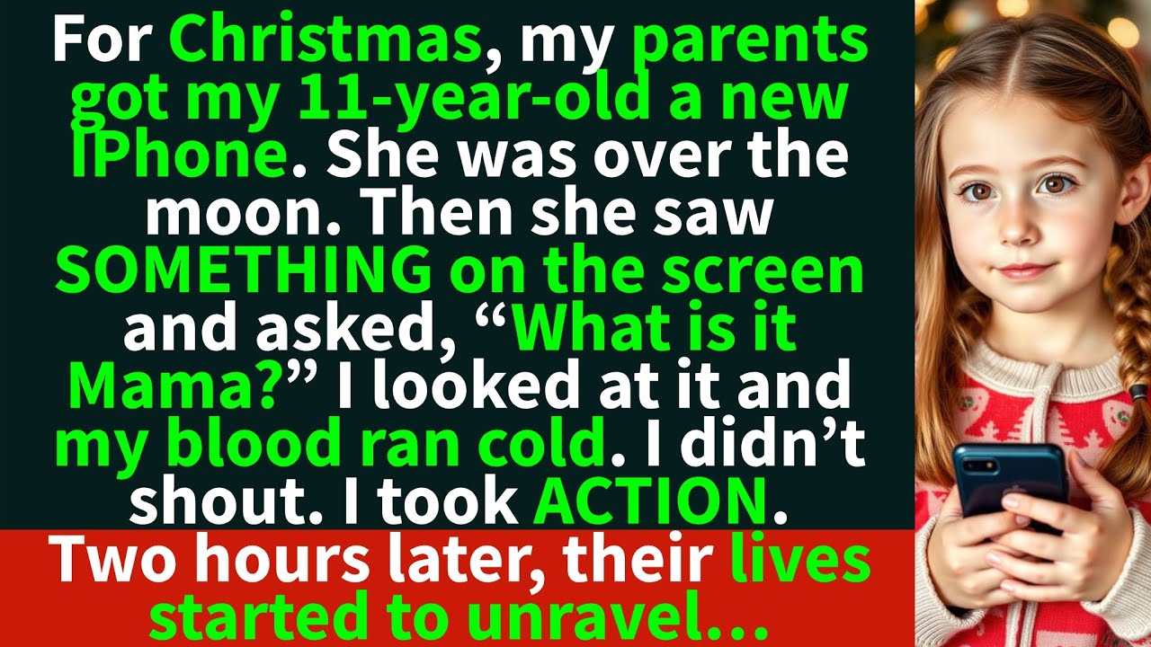 For Christmas, my parents gave my daughter an iPhone. I looked at it and called the POLICE…