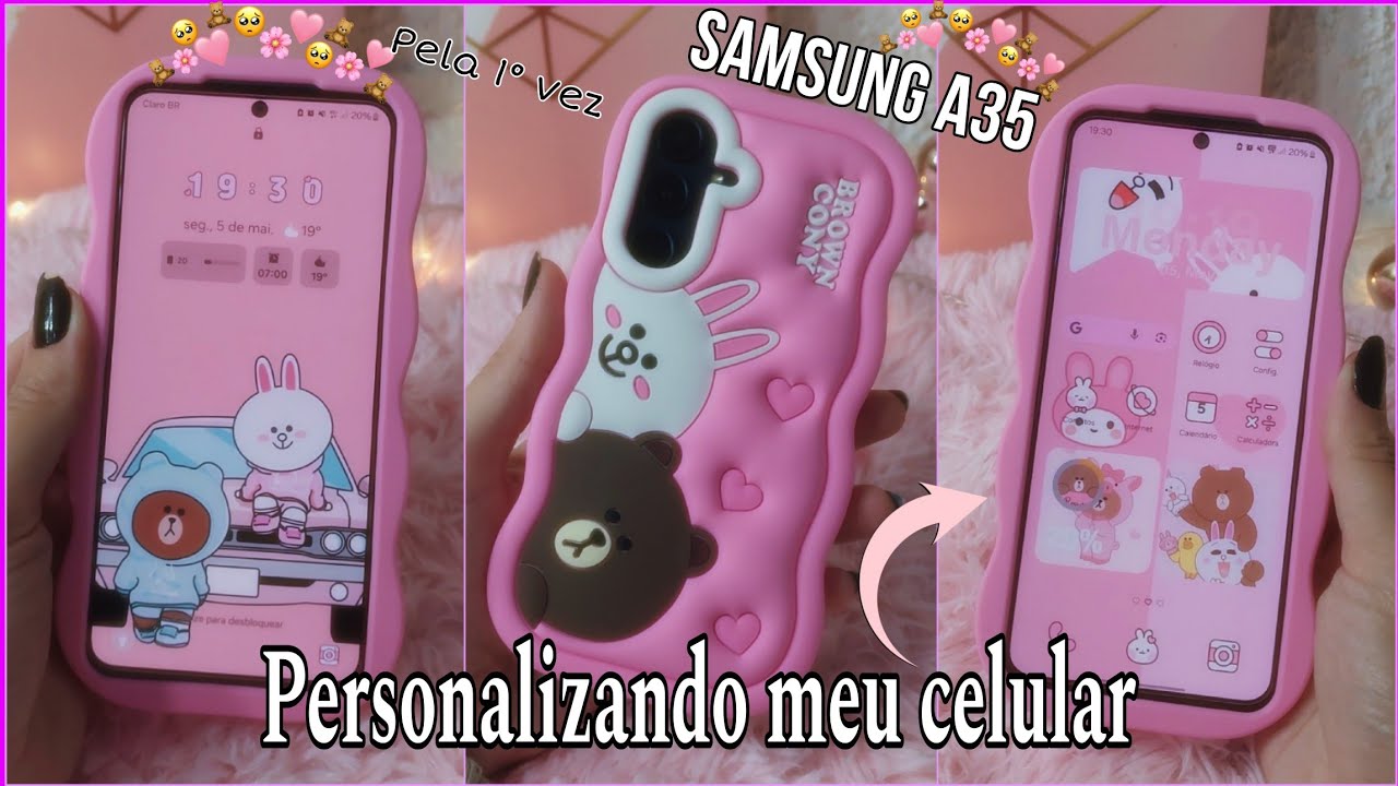 Personaliza&ccedil;&atilde;o e Organiza&ccedil;&atilde;o no Samsung A35 | Brown Cony &deg; Costumize Aesthetic!