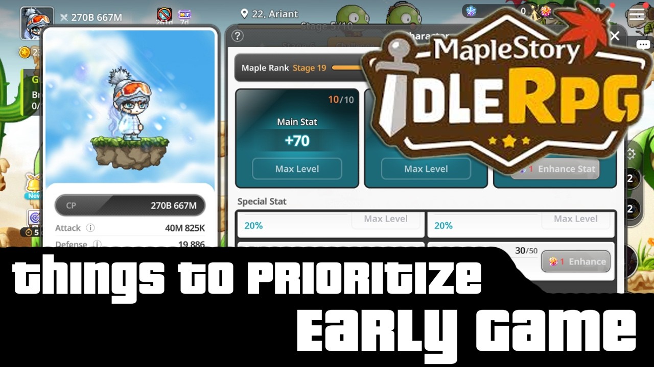 Things to Prioritize Early Game (MapleStory Idle) #maplestory #maplestoryidle #mapleidle