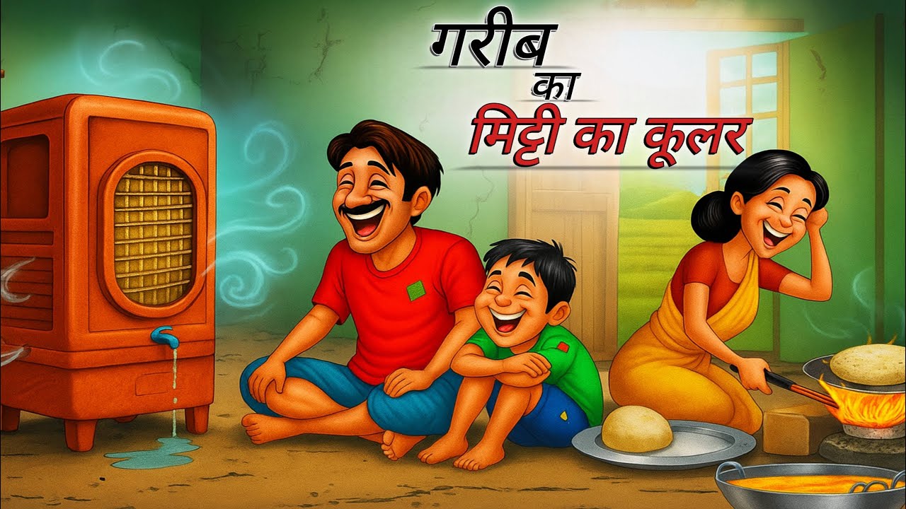 गर्मी में जुगाड़ू कूलर | Gareeb ka Mitti ka Cooler| Hindi kahaniya | Moral story