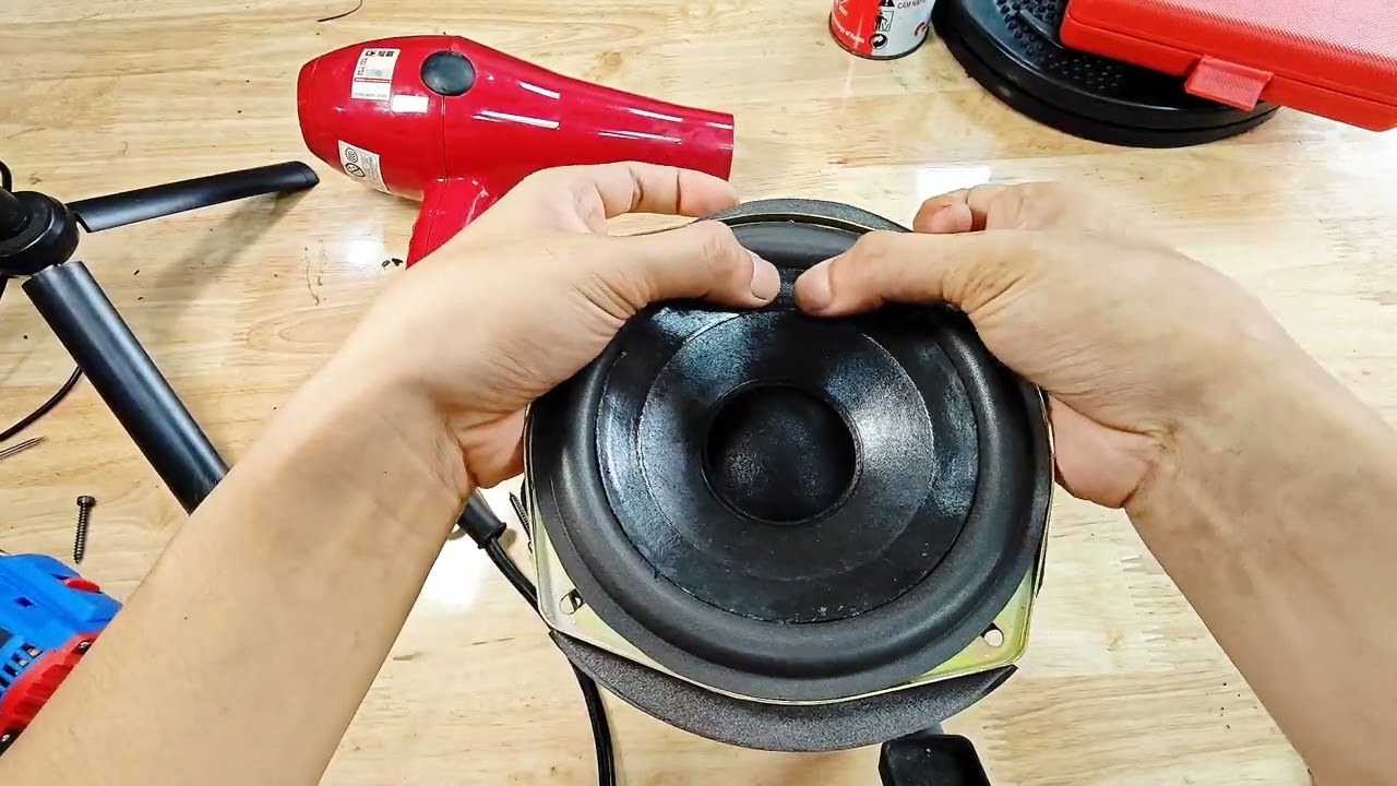 Thay gân loa chi tiết. Thay gân loa onkyo D-202A. phần 2