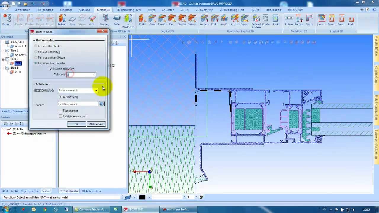 Hicad Tutorial #F15 Fassadenbau - Fensteranschluss erstellen
